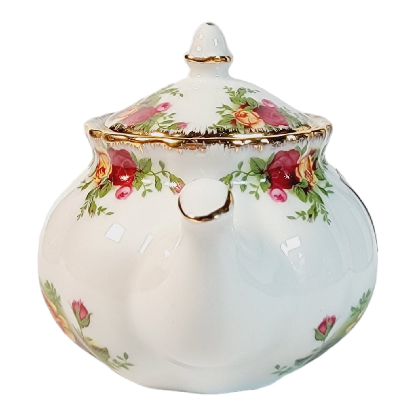 Royal Doulton Royal Albert England 'Old Country Roses" Teapot Votive NIB