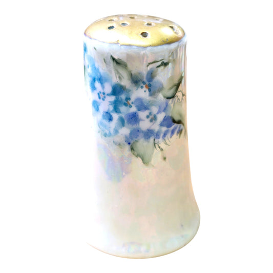 Blue Floral Iridescent Luster 1 of 2 LIVE-CRAFTED SHAKER + 3 PINS Join me LIVE to give Input, or Give me Creative Freedom! Flower