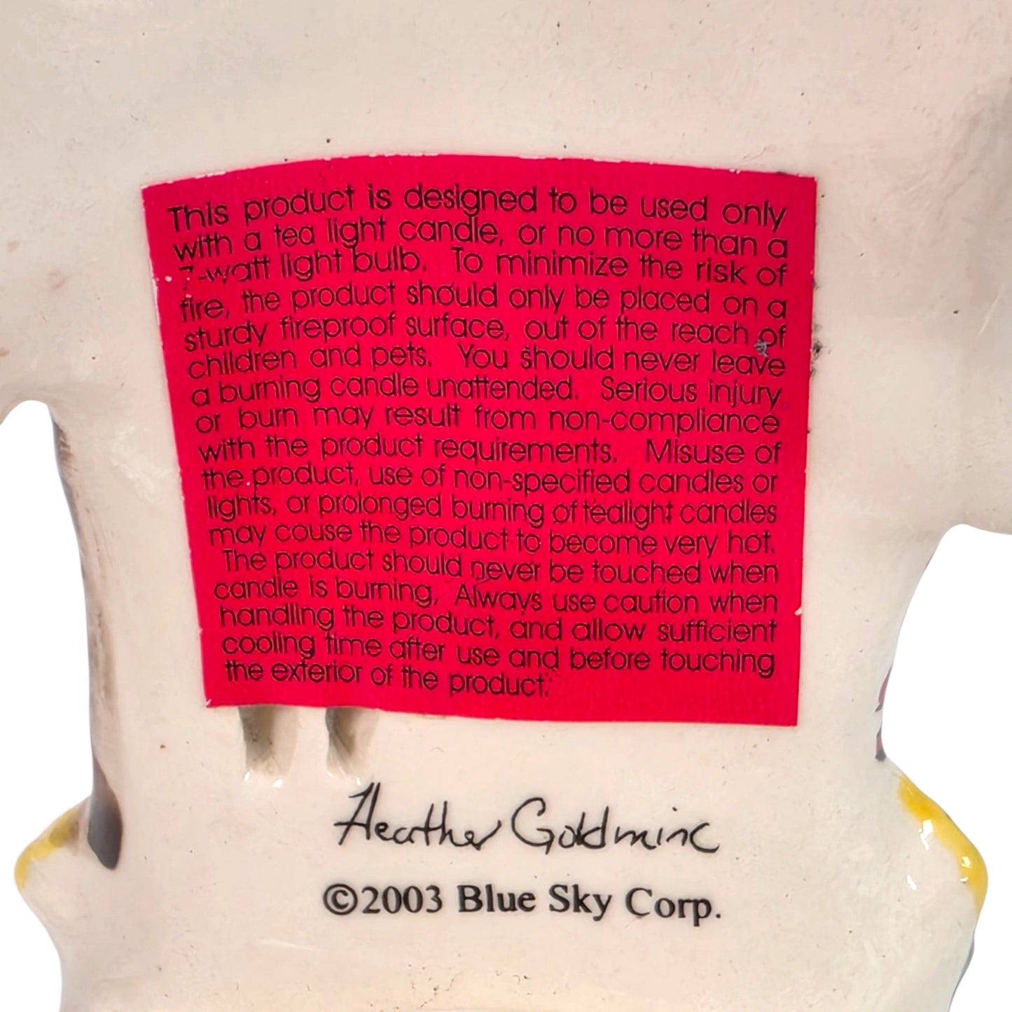 Blue Sky Clayworks Heather Goldminc Home Sweet Home Americana Tea Light House 03
