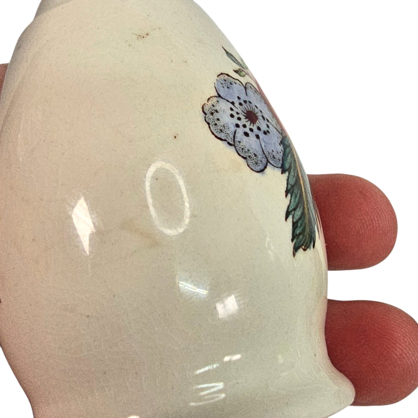 Spode England Reynolds Fruit Salt Pepper Shakers Vtg 1972 MME Gilder Mark FLAW