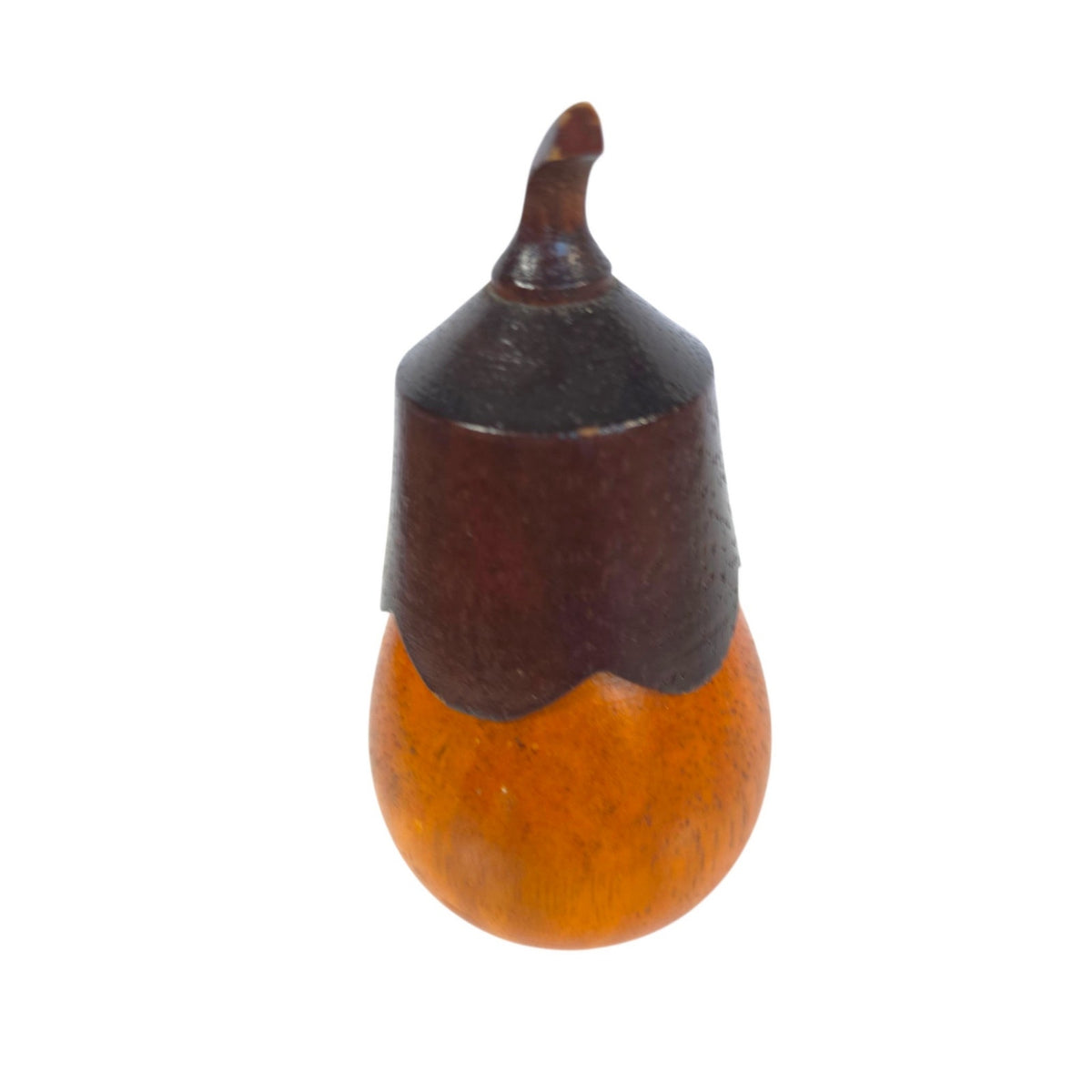 Wooden Acorn Trinket Box with Removable Lid Carved Wood Keepsake Container