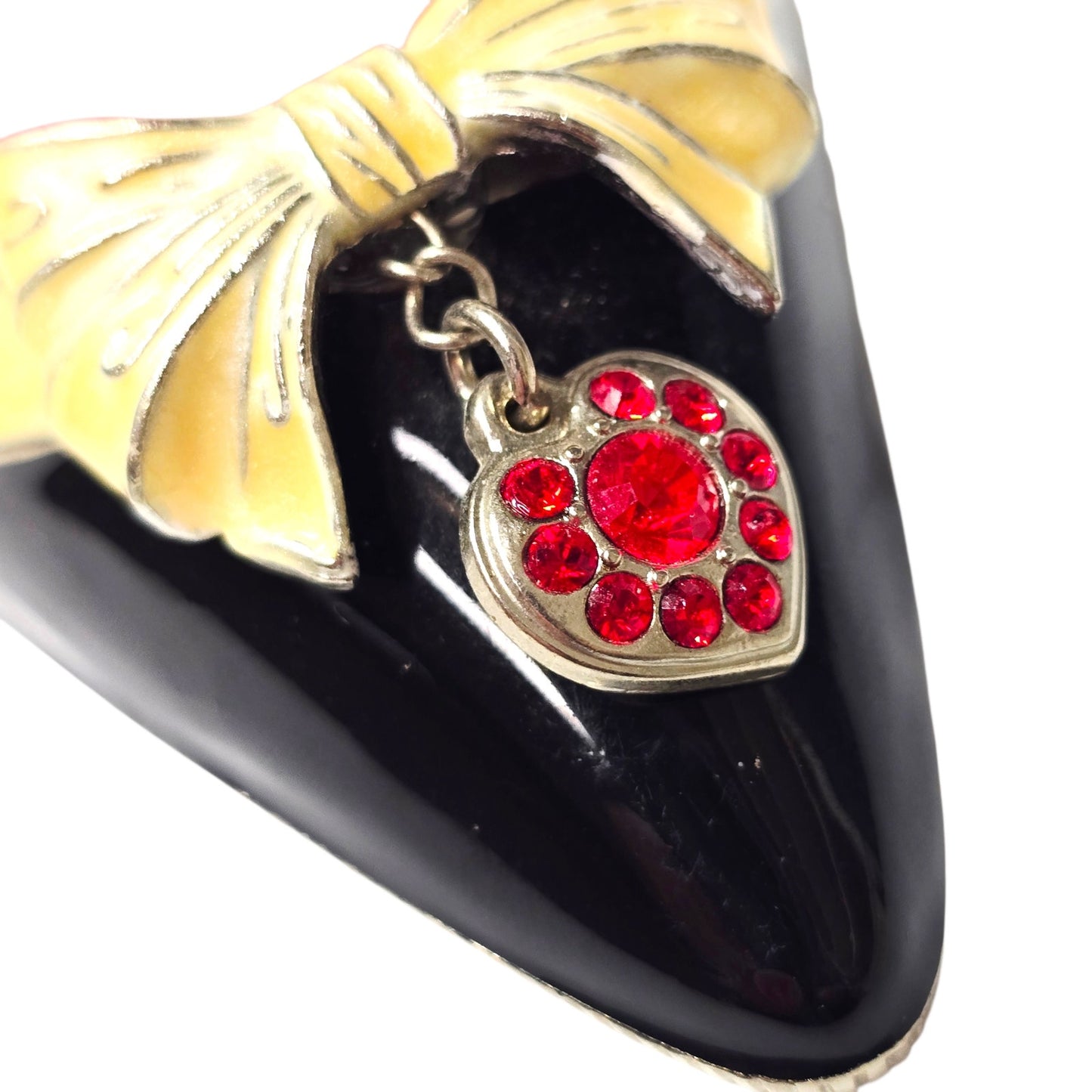 PartyLite Audrey High Heel Shoe Tealight Candle Holder Crystal Charm Valentine's