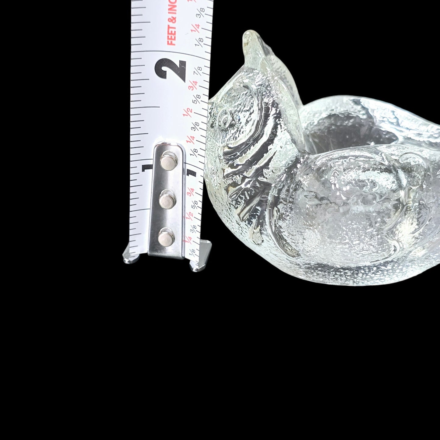 Rosenthal Glass Bird Candle Holder Studio Line Crested Bird Candle Holder