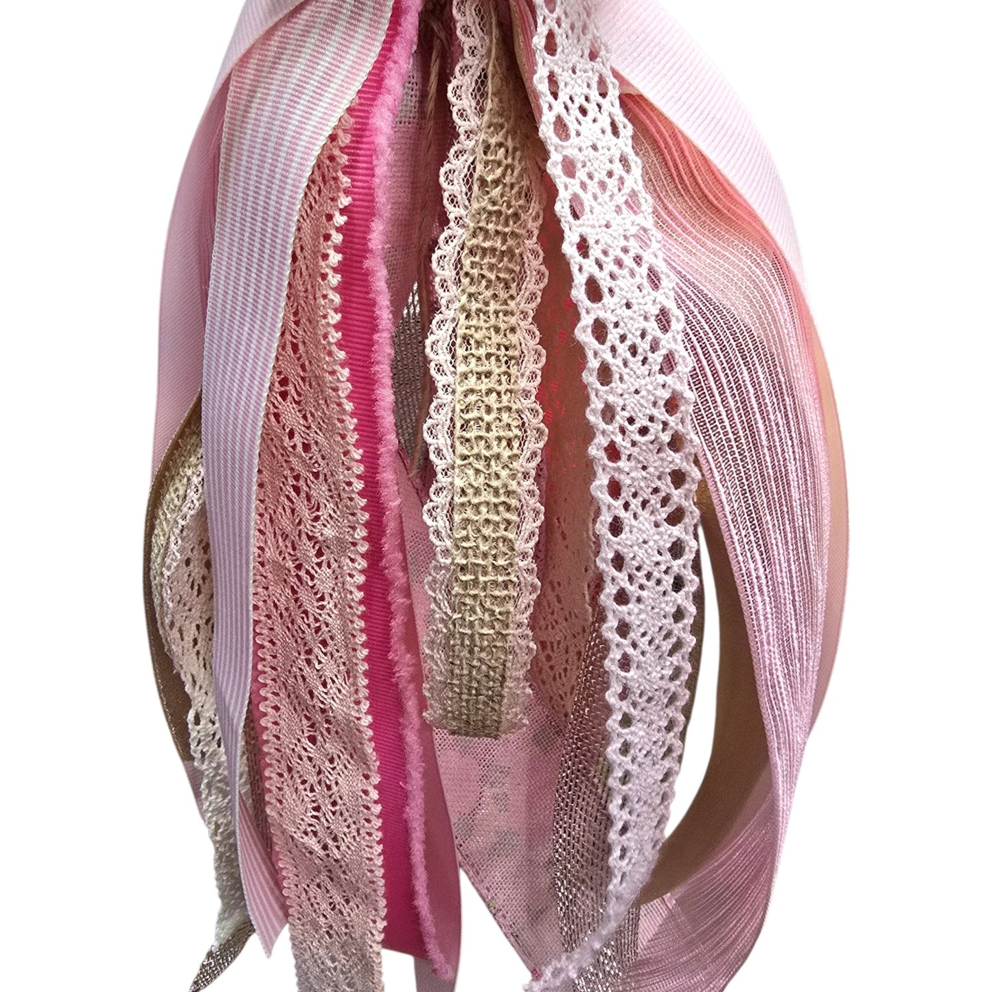 Ceramic House Tassel | Handmade Upcycled Salt Shaker Hanging Ribbon Decor
