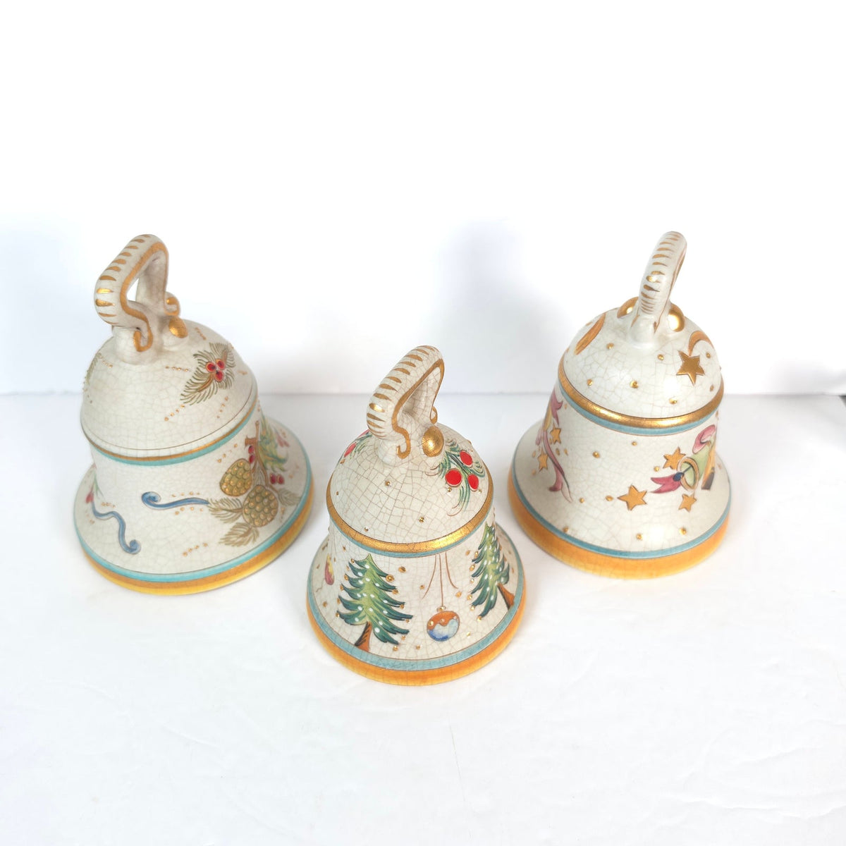 Vintage Veneto Flair V Tiziano Italian Christmas Bells Set 3 1973 1975 1976