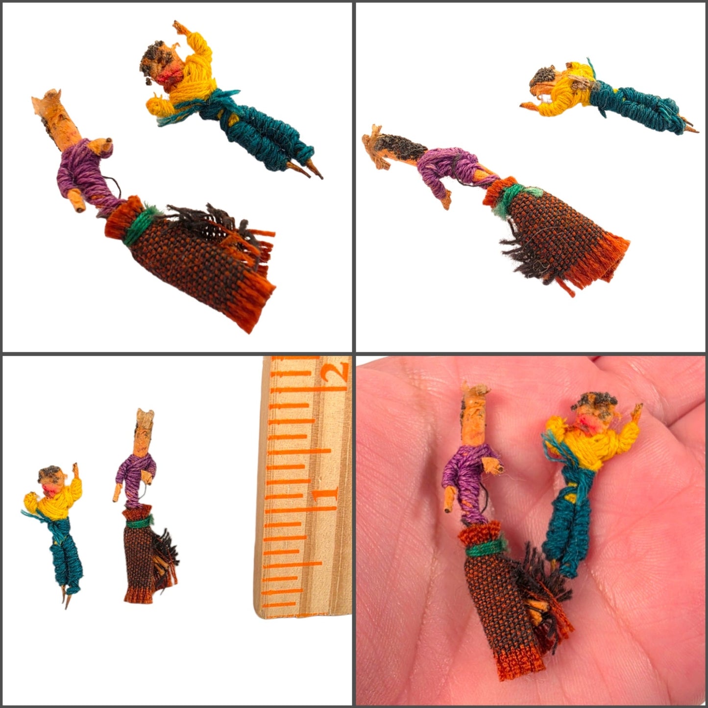 Vtg 41 Pc Miniature Figurine Collection Train Railroad Village Diorama People Animals Mixed Lot