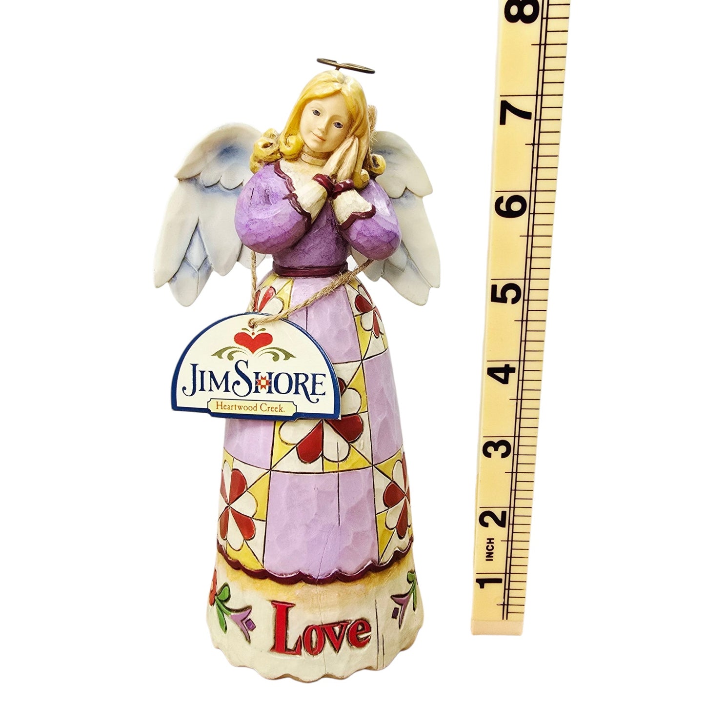 Jim Shore Heartwood Creek Angel Figurine 4010531 Simple Love 7" Enesco 2008
