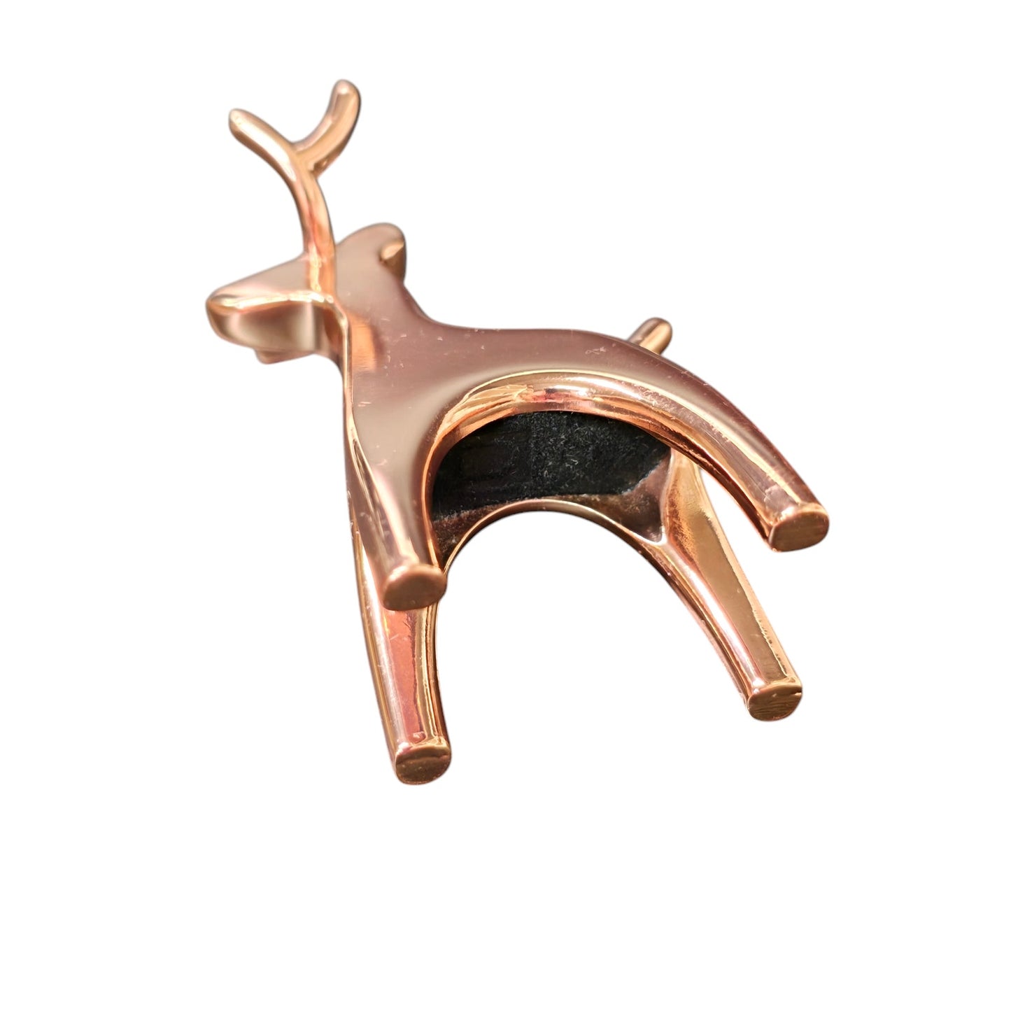 Vintage Umbra Anigram REINDEER RING HOLDER 3.25", Copper Deer