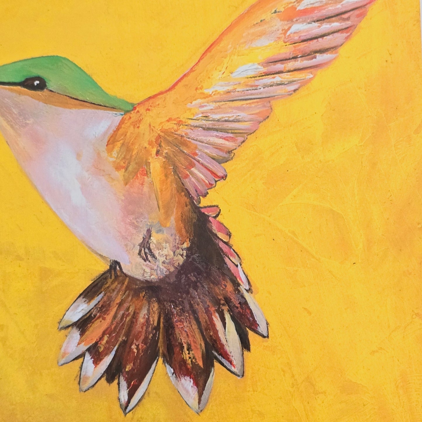 Art Print: Sweet Humming Bird II, 2015, 12x12 print on 13x19 stock