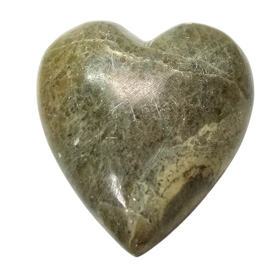 Hand-Carved Heart Stone Paperweight, Heart-Shaped Carved Rock Paperweight