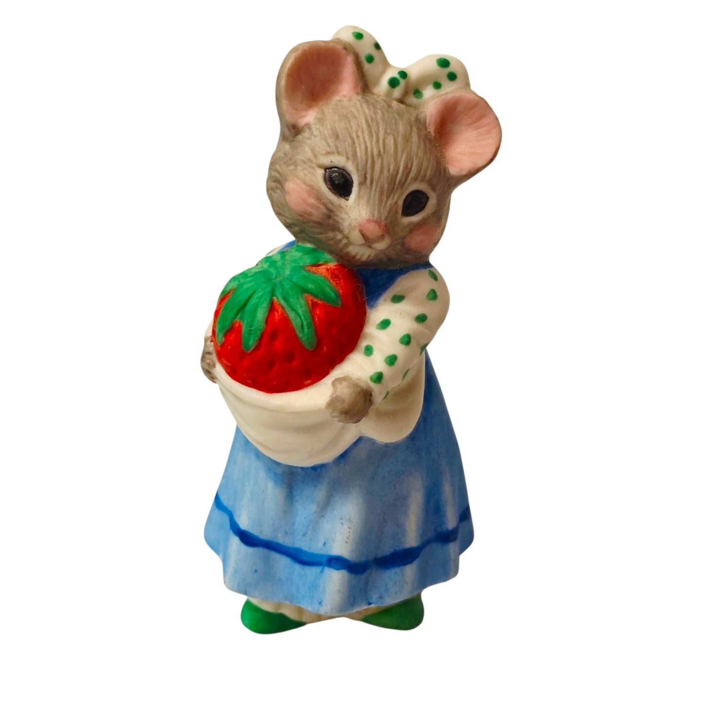 Hallmark Minikins Mouse Figurines Set 4 Vintage Porcelain 1983 Hand Painted