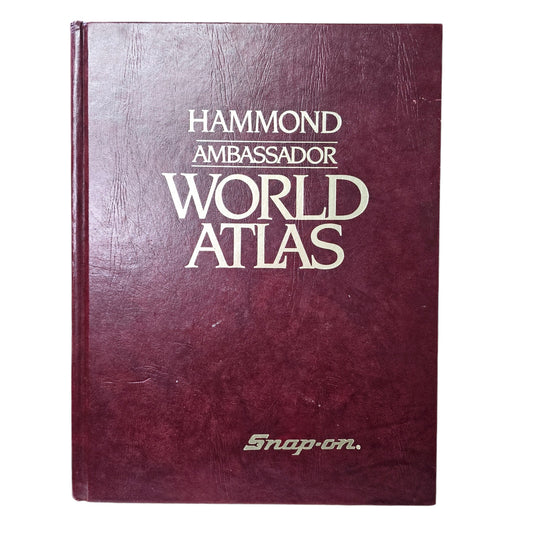 Snap On Tools Edition Vintage Hammond Ambassador World Atlas