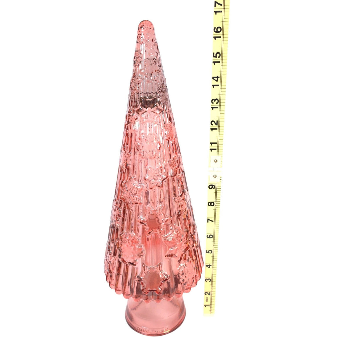 Vidrios San Miguel Pink Recycled Glass Christmas Tree 17 Inch Spain READ