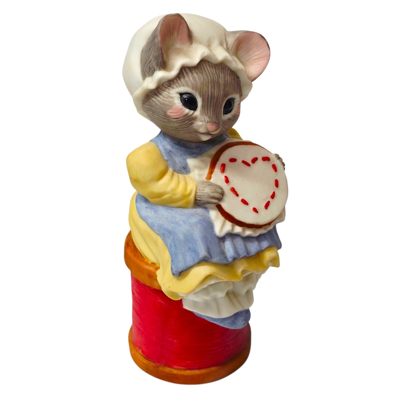 Hallmark Minikins Mouse Figurines Set 4 Vintage Porcelain 1983 Hand Painted