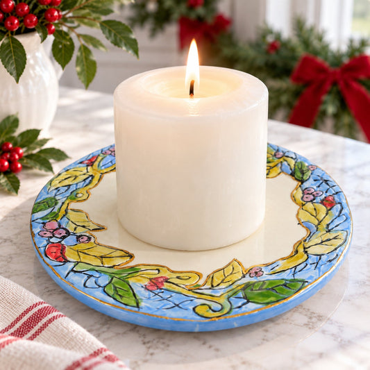 Blue Sky Clayworks 2003 Angel of Light Christmas Candle Underplate Trivet