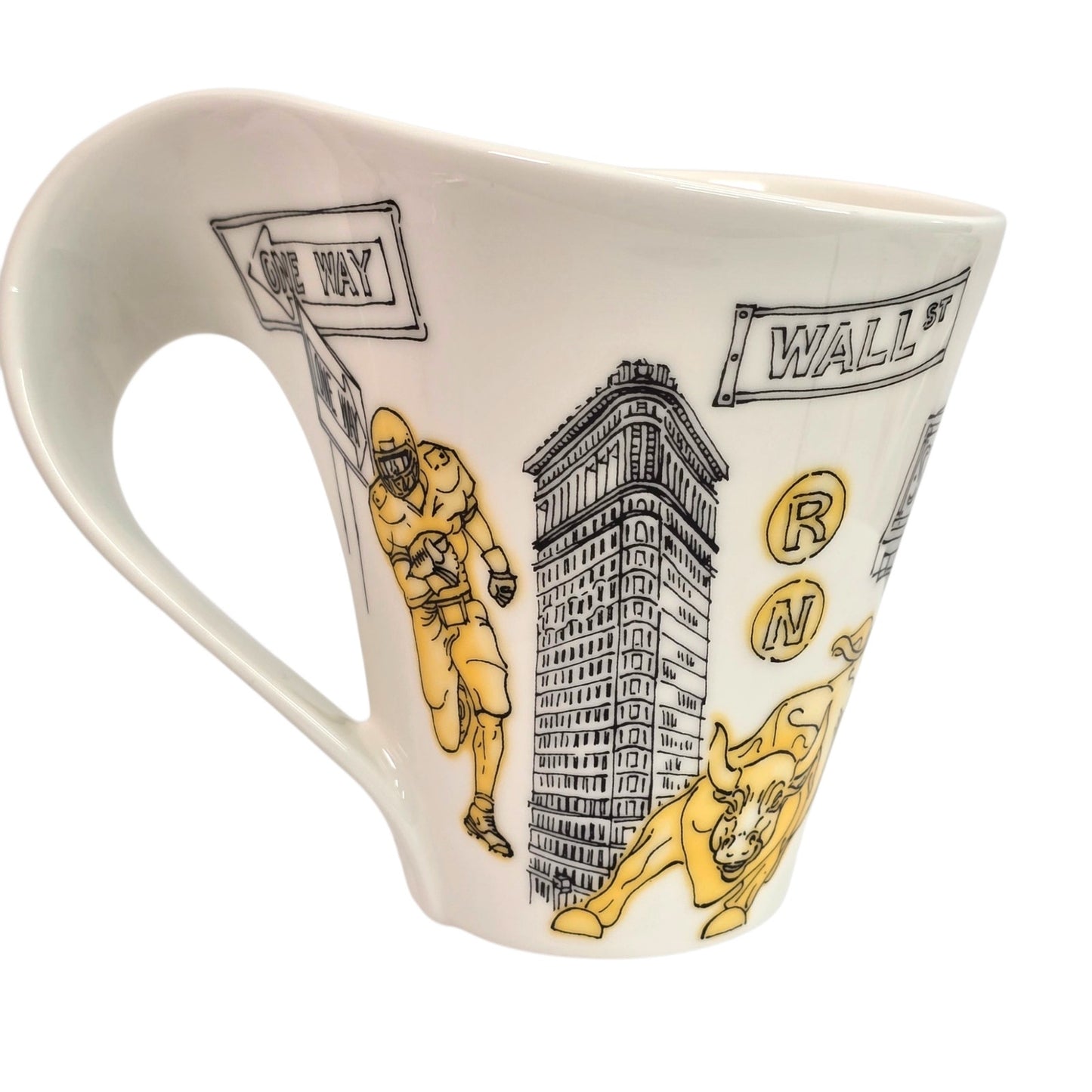Set of 2 Villeroy & Boch New Wave Cities of the World Mugs Rome & New York