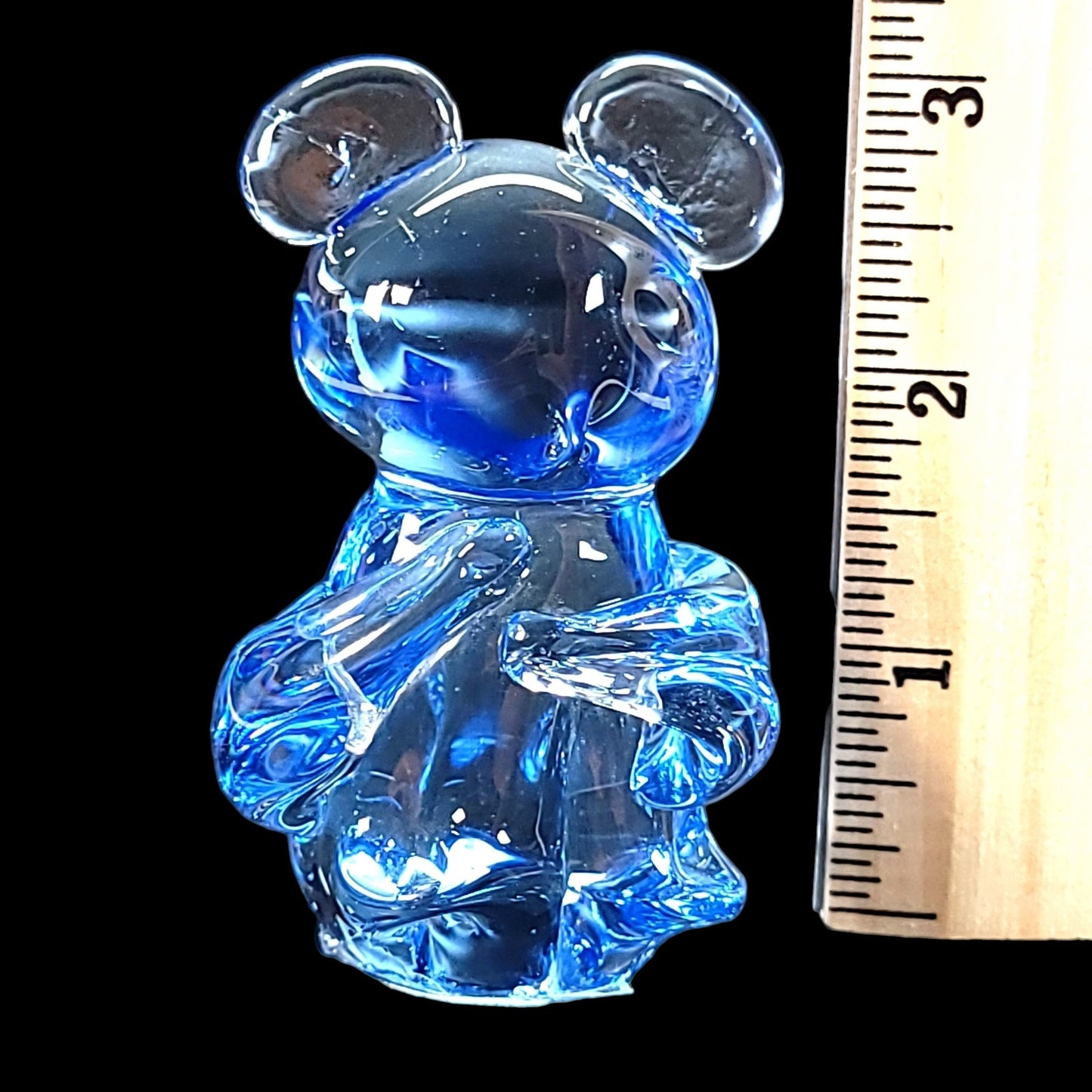 United States Commemorative Fine Art Gallery Blue Glass Koala Bear Paperweight