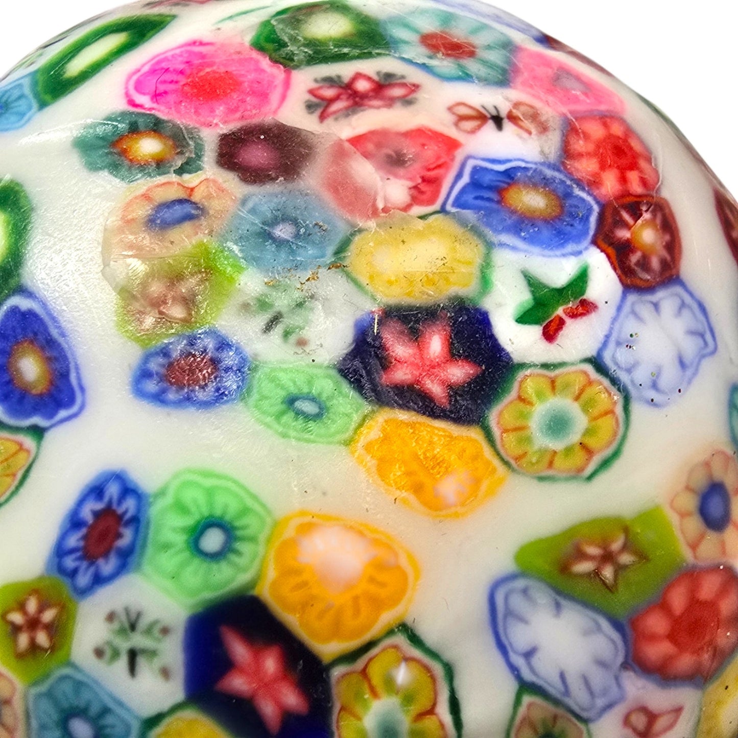 Millefiori Wax Candle Colorful Mosaic Pattern Floral Italian Style Scented Glows