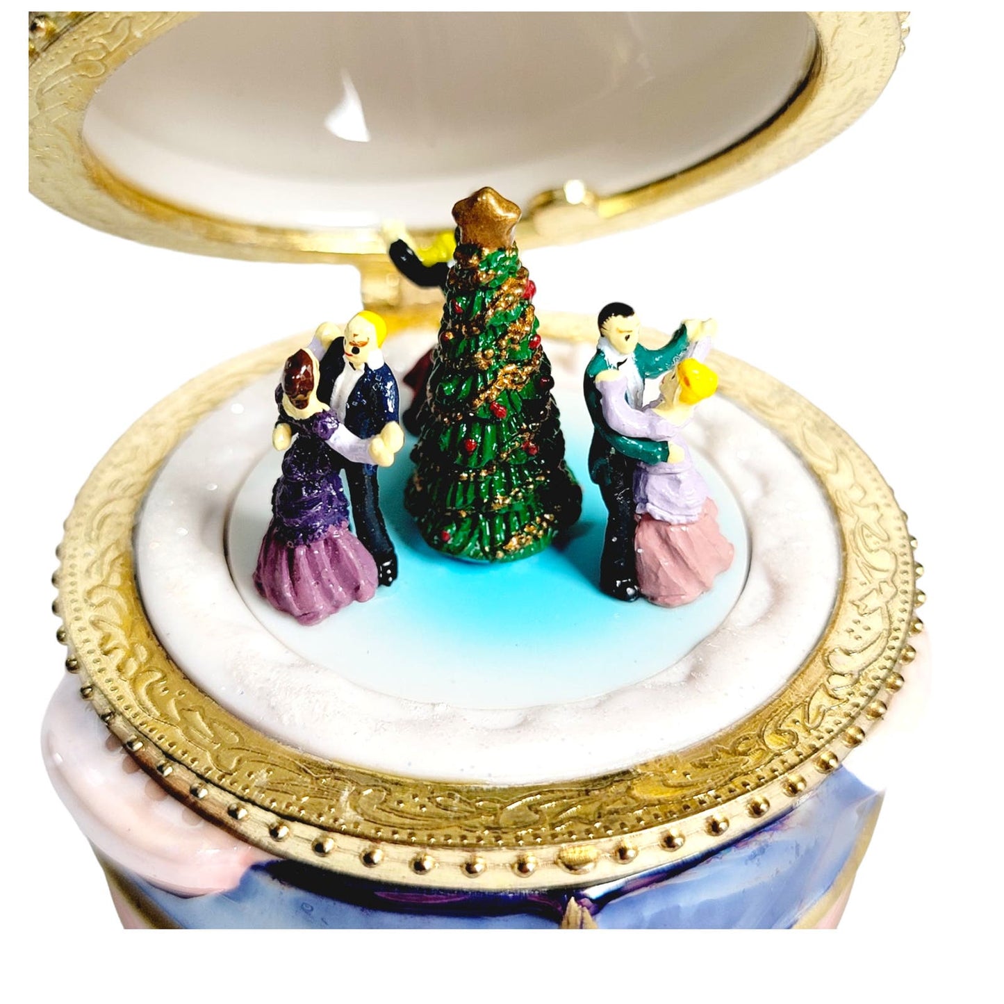 Mr. Christmas Nutcracker Music Box Trinket Box Waltzing Dancers