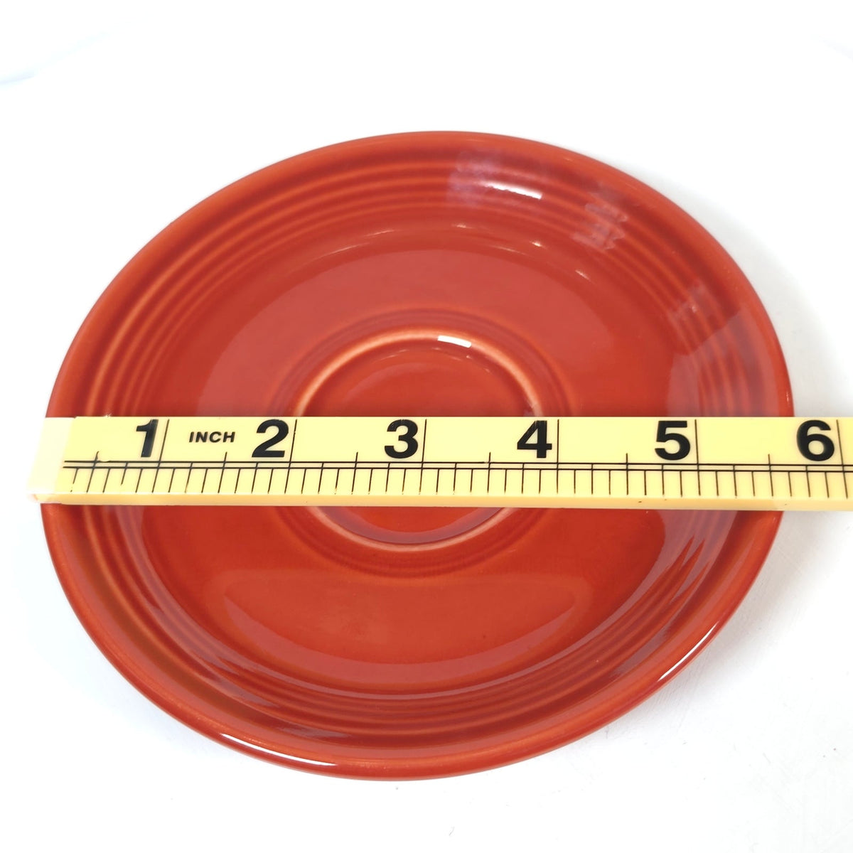 Fiesta Paprika Saucer Retired Color Homer Laughlin USA 2010 YYB