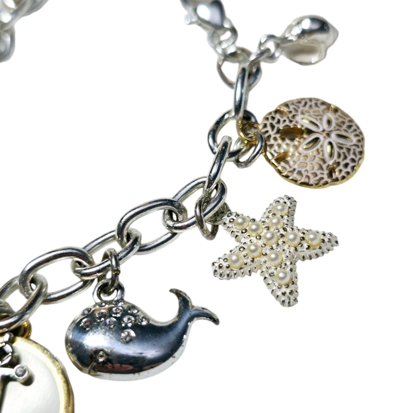 New with Tag Brighton Cape Cod Charm Bracelet with Nautical Ocean Charms