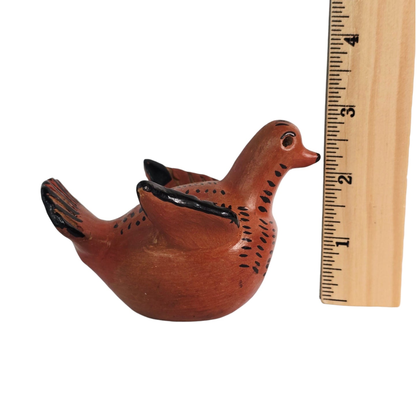Tonala Pottery Penny Bird Mexican Folk Art Ceramic Coin Bank