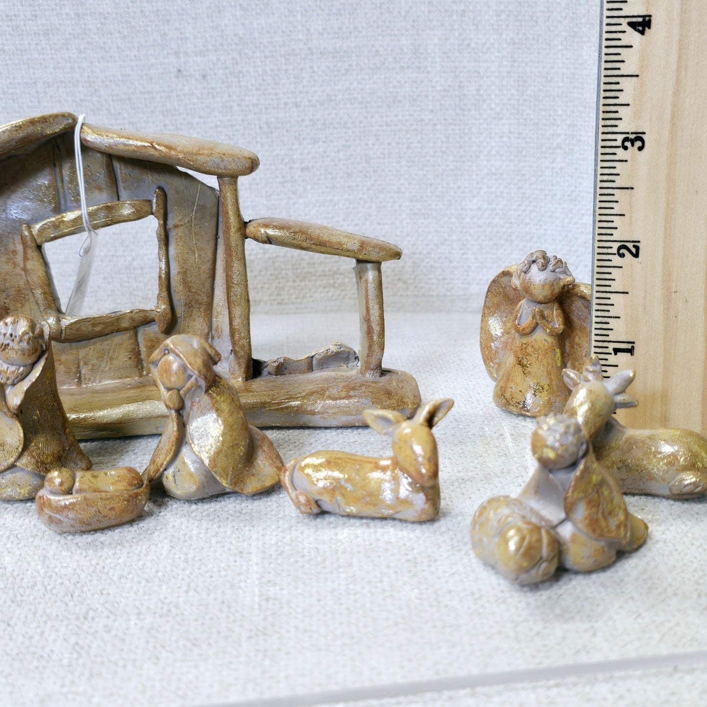 Shimmery Gold 11 Pc Nativity, by One Hundred 80 Degrees