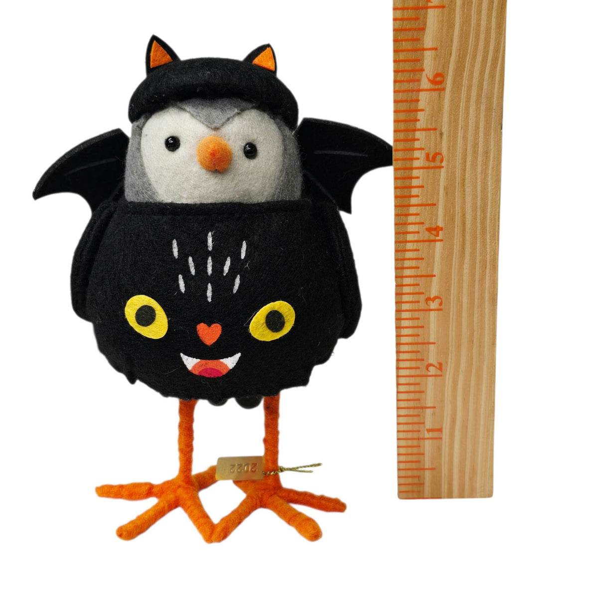 Target 2022 Screech Halloween Bird Hyde & Eek Black Owl Bat Figurine Collectible