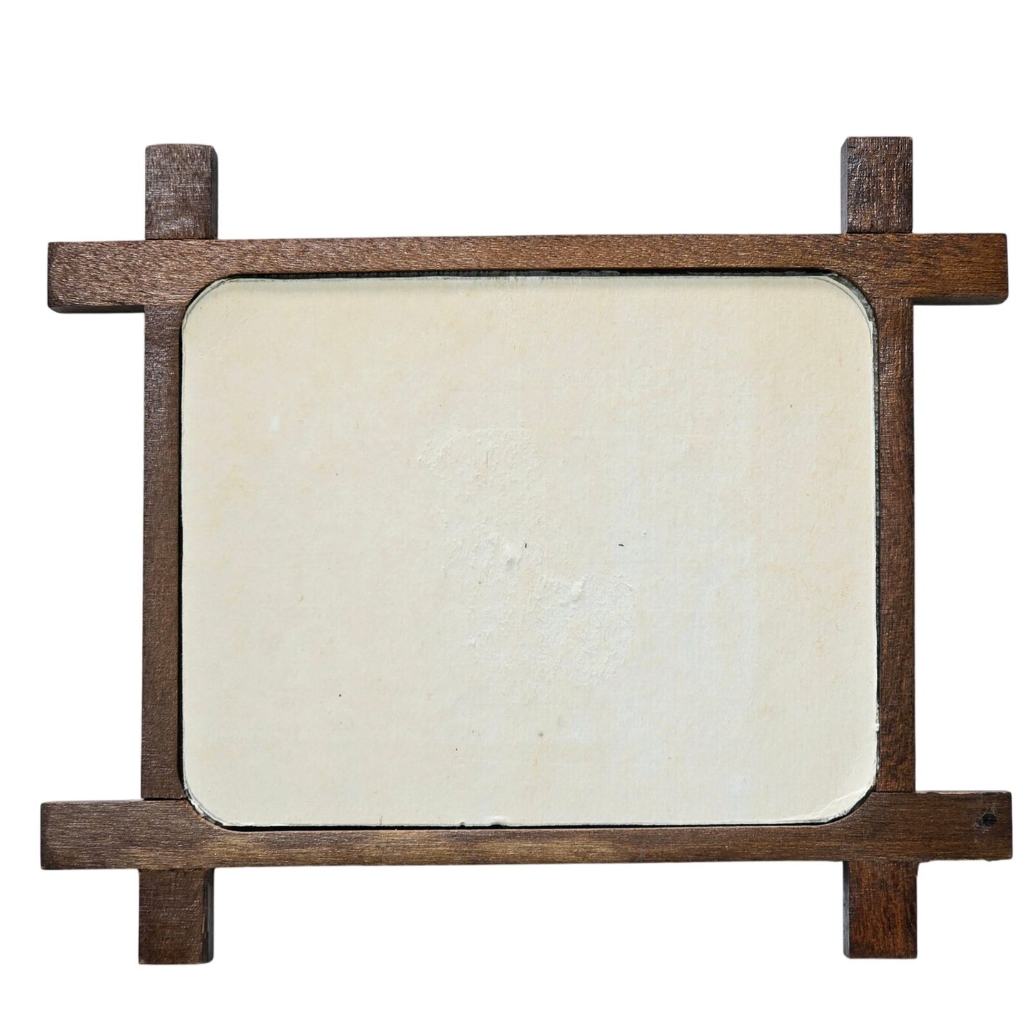 Vtg Framed Cross-Stich Embroidery in Wooden Frame with Bible Verse Ps 118:24