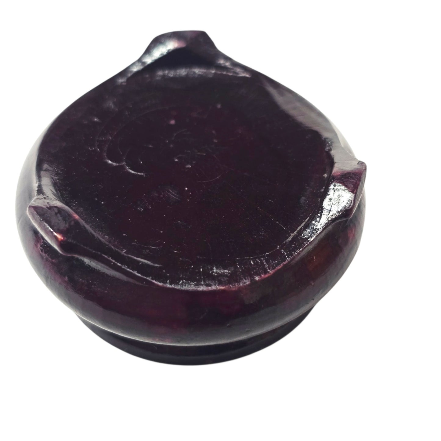 Vintage EXBOR Czech Republic Art Glass Egg Sculpture - Hand Blown Bohemian Glass