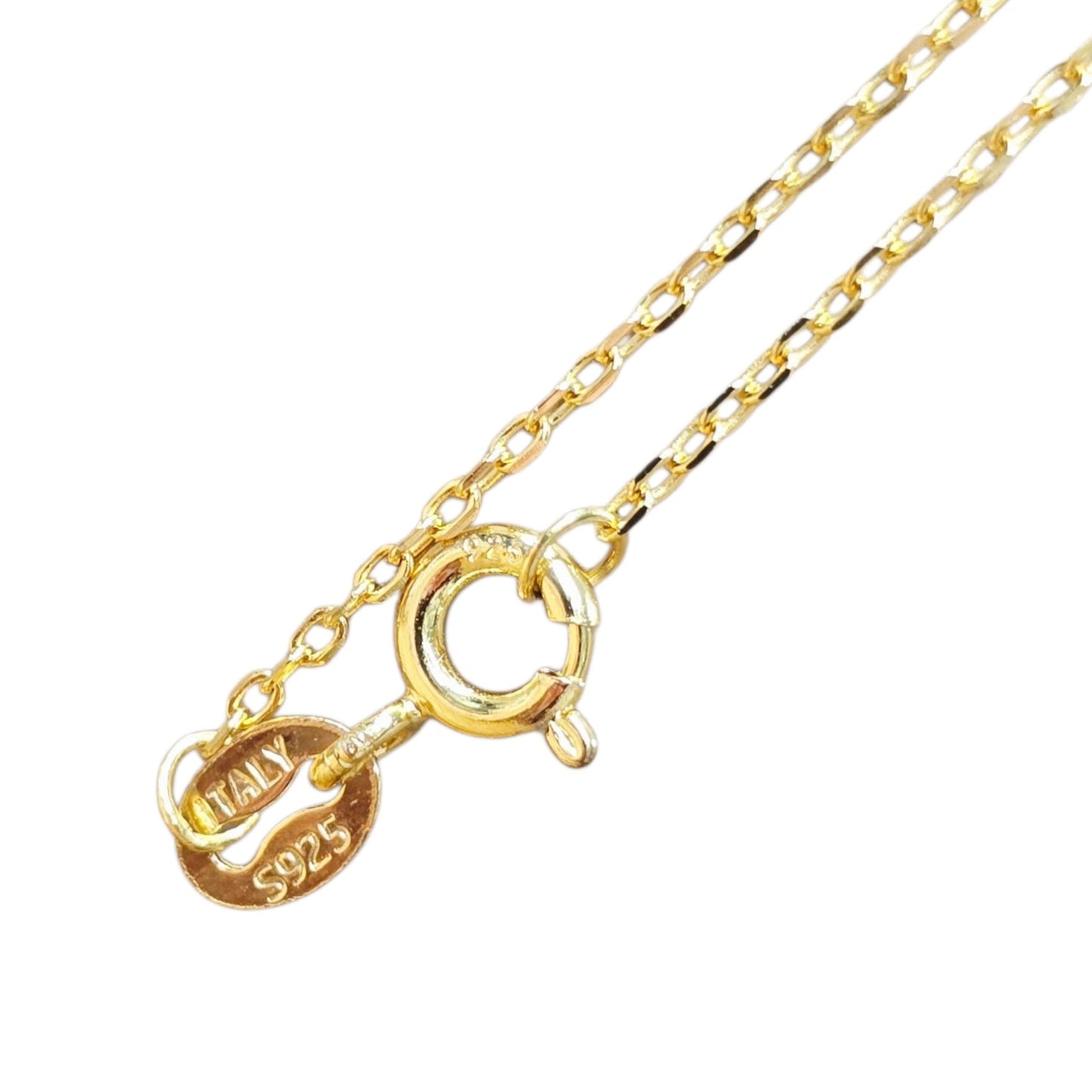 Murano-Style Glass Dolphin Pendant Necklace Italy 925 Gold Chain Ocean Jewelry