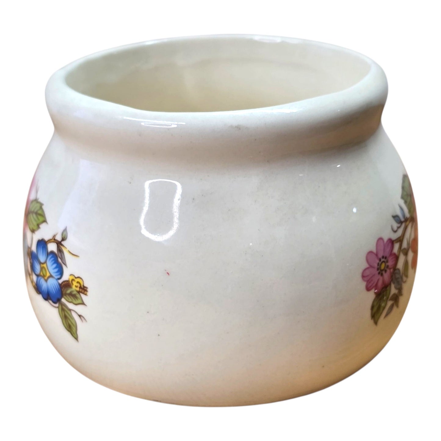 Vintage Sirius Enterprises 1985 Collector Pottery Small Bowl With Flowers