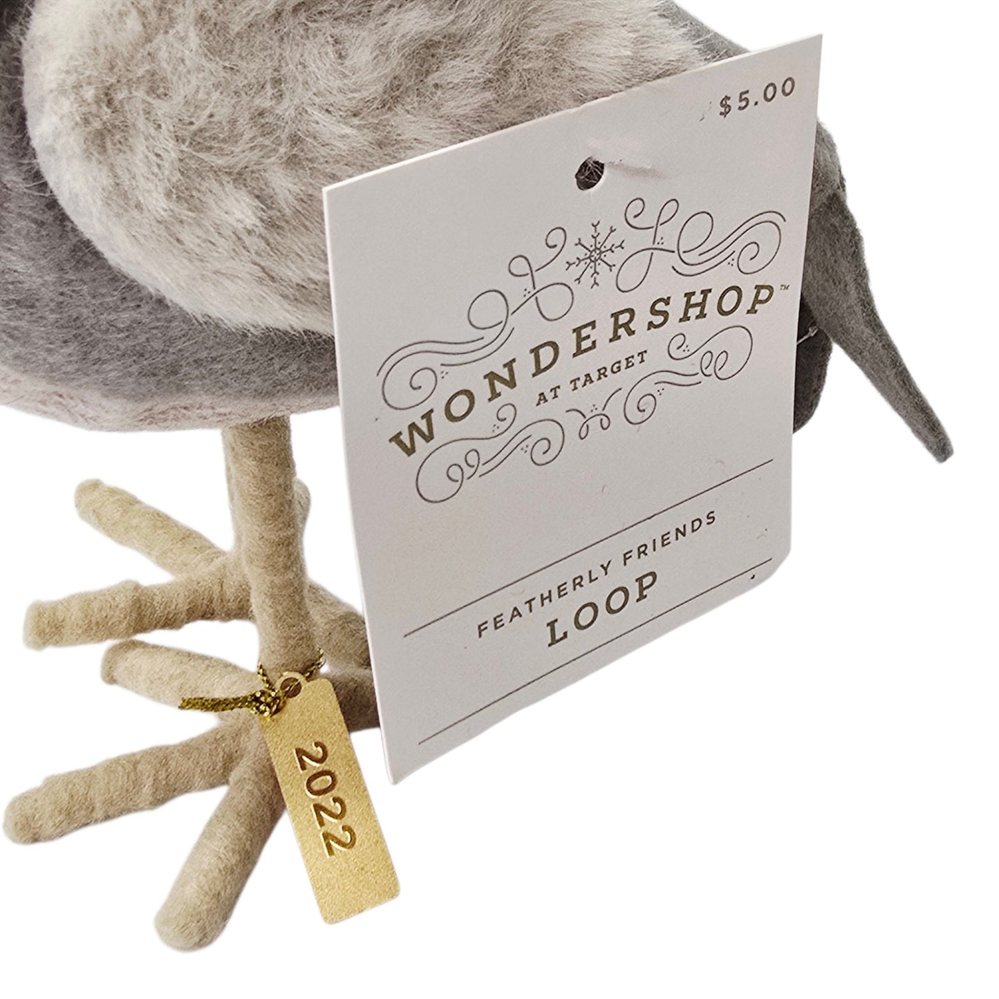 Target Spritz Bird Loop 2022 Featherly Friends Winter Christmas Gray Trapper Hat