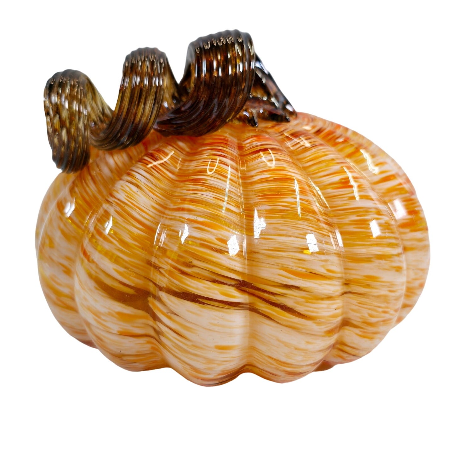 Home Martha Stewart Soft Green Hand Blown Glass Pumpkin