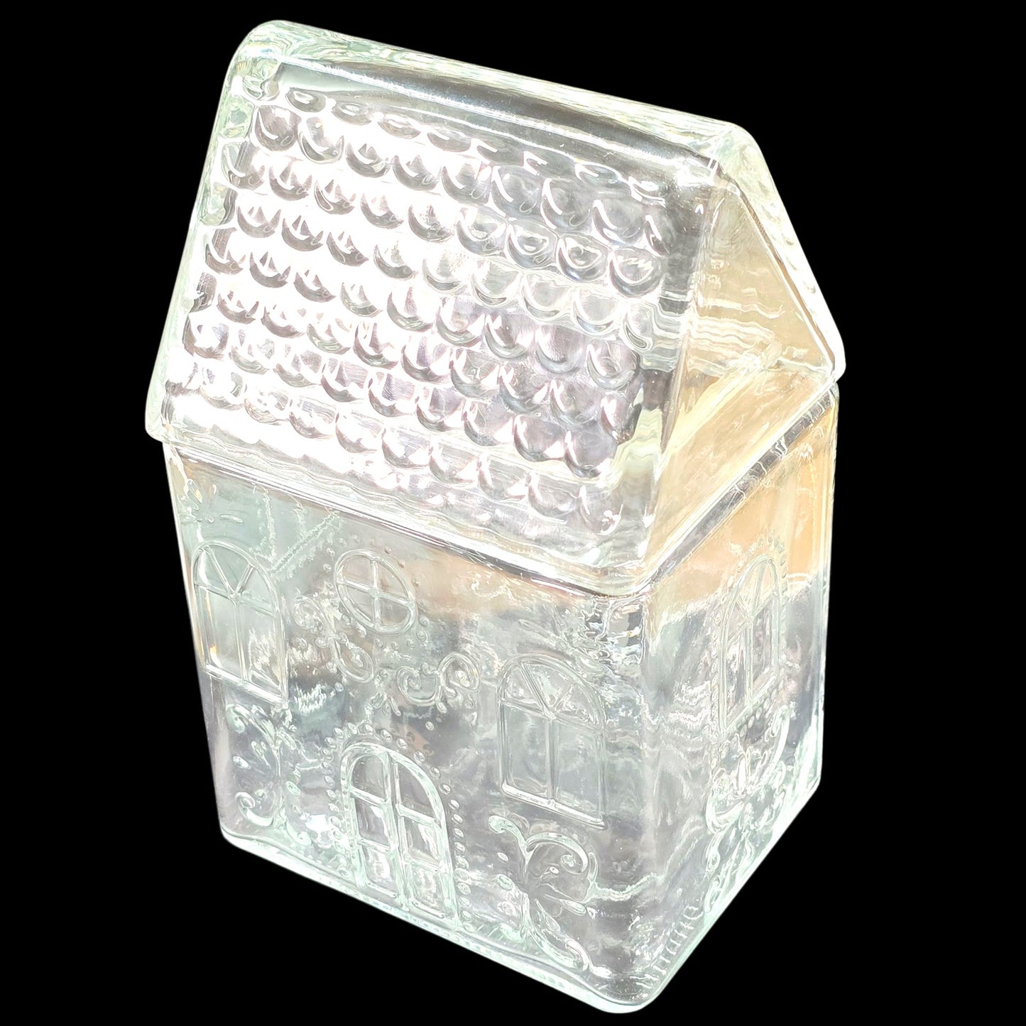 Glass House Cookie Jar Target Bullseye Playground Canister Gingerbread House