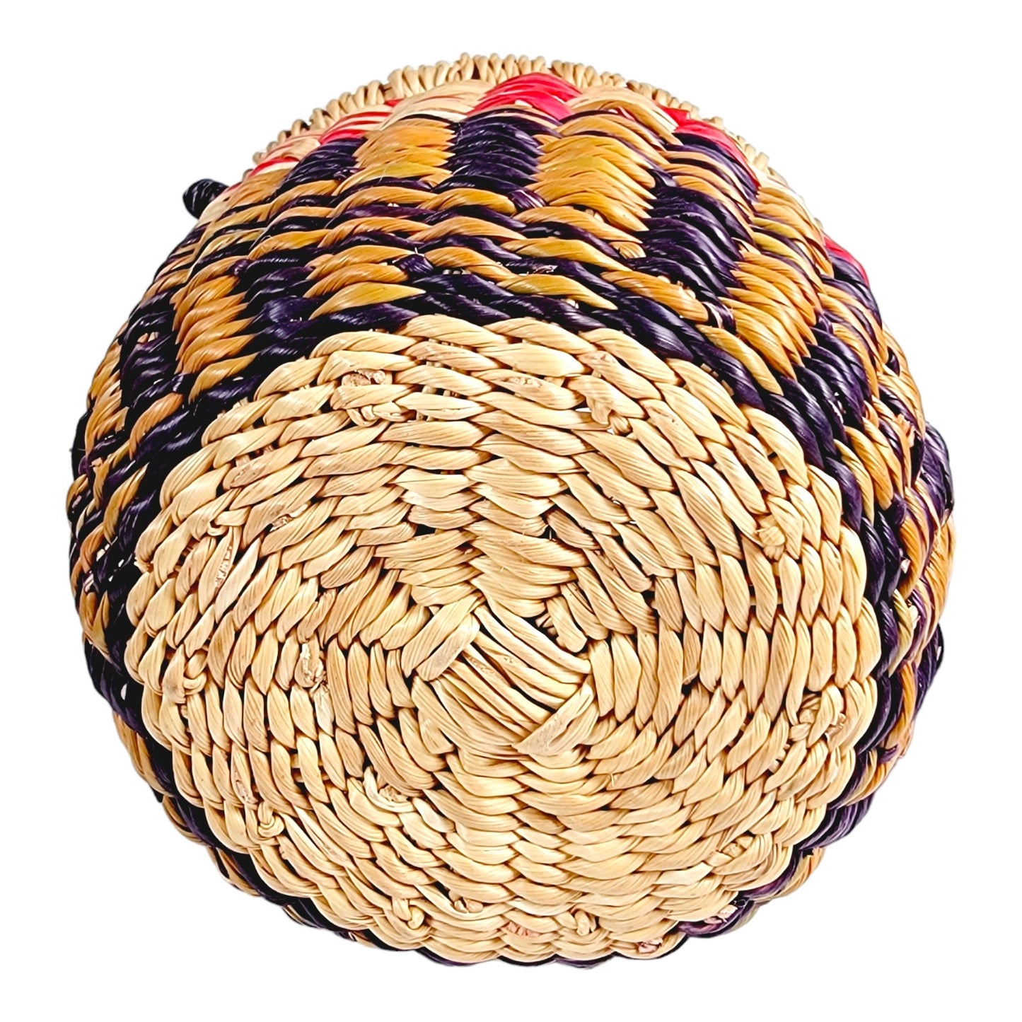 Hand Made Miniature Blessing Basket, Colorful Basket Made in Ghana