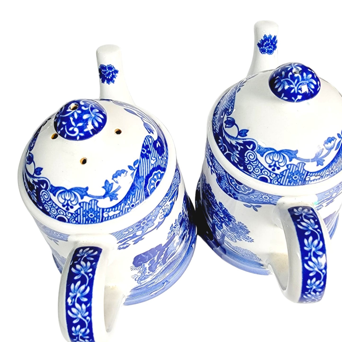 Spode Teacup Salt & Pepper Shakers, Italian Spode Design, Made in England