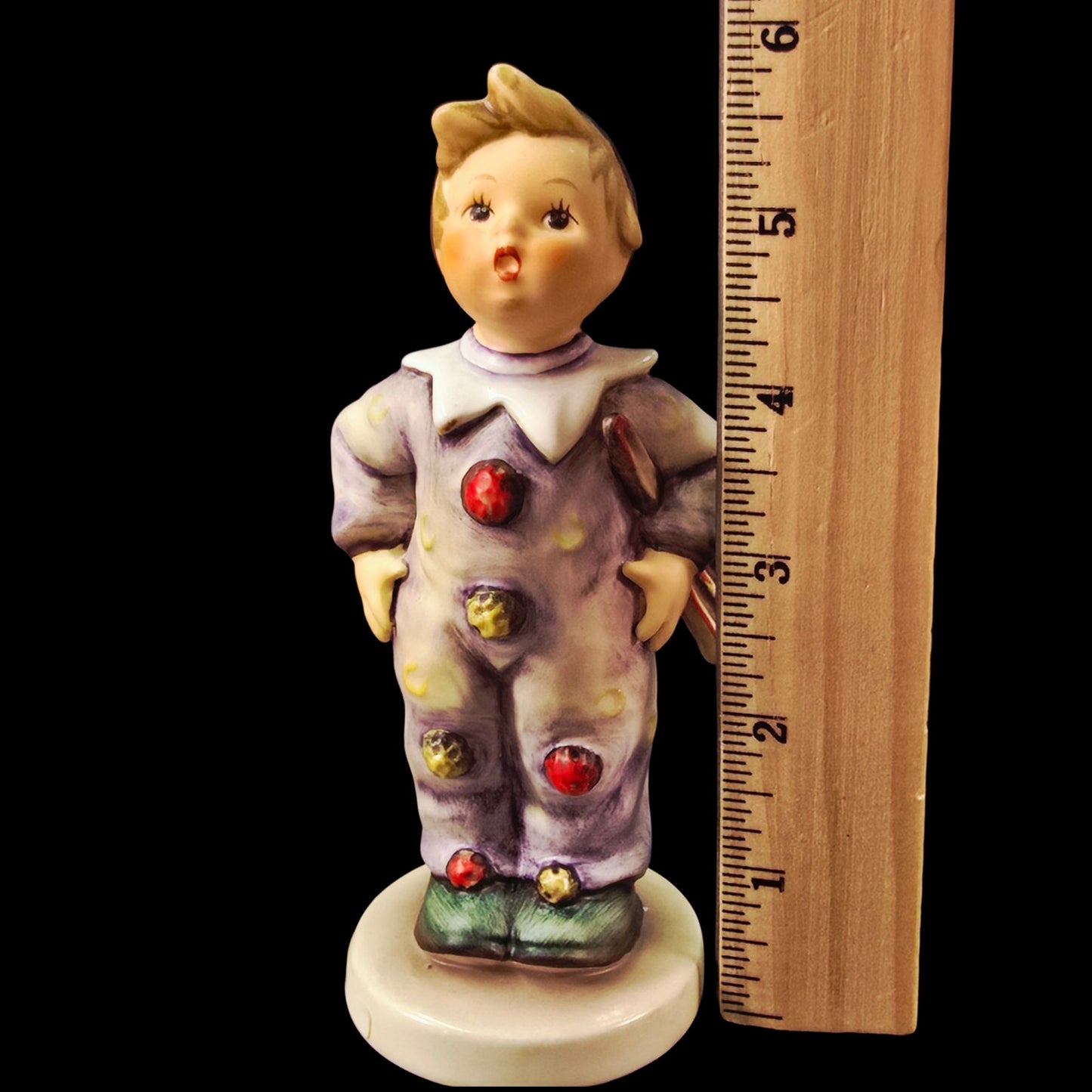 Vtg Goebel Porcelain Carnival Boy Figurine in Jester Costume #328 TMK6 W.Germany