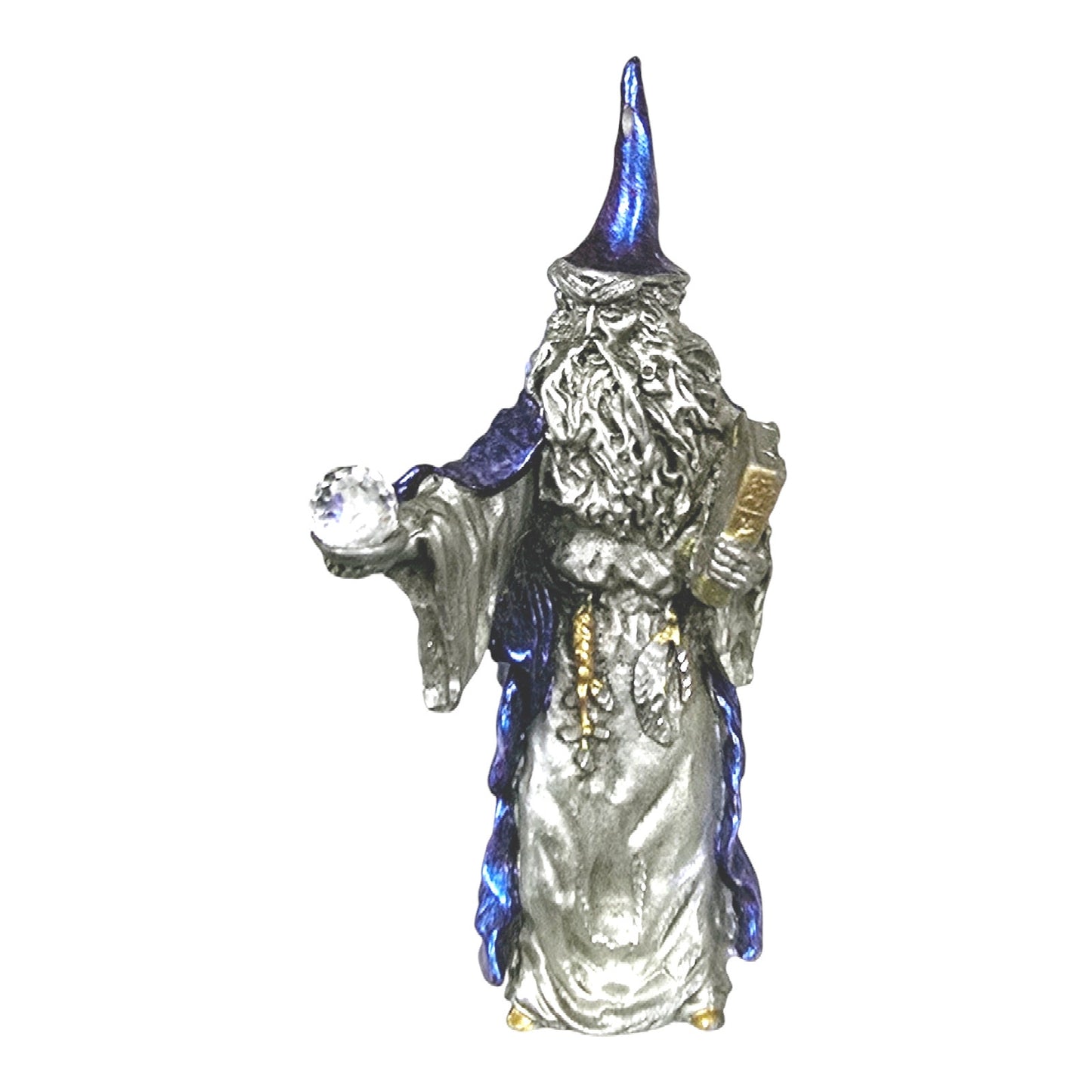 MWFP 1991 Masterworks Pewter Warlock Wizard Spell Master Mini Figurine 5", Flaw