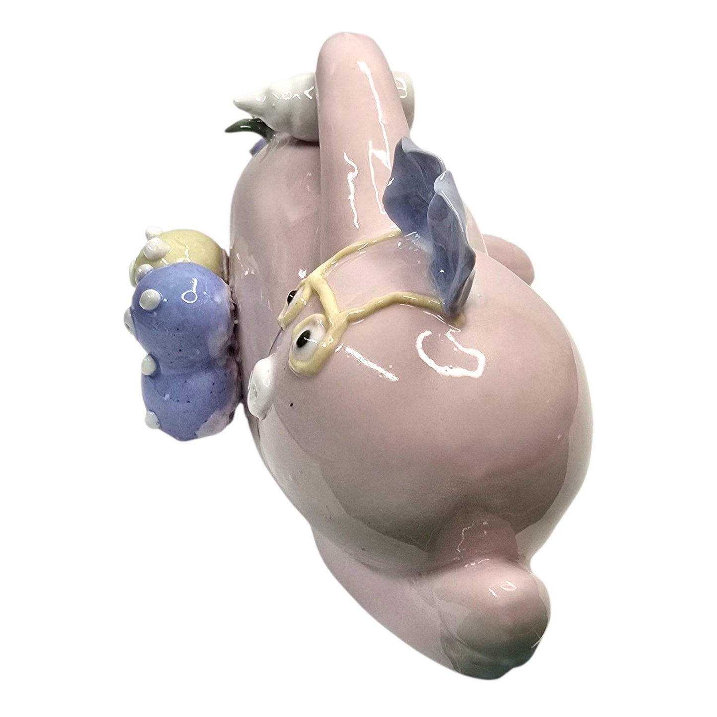 Whimsical Kitsch Pig Mom and Piglets Bank Pastel Pink Ceramic Farmhouse Decor