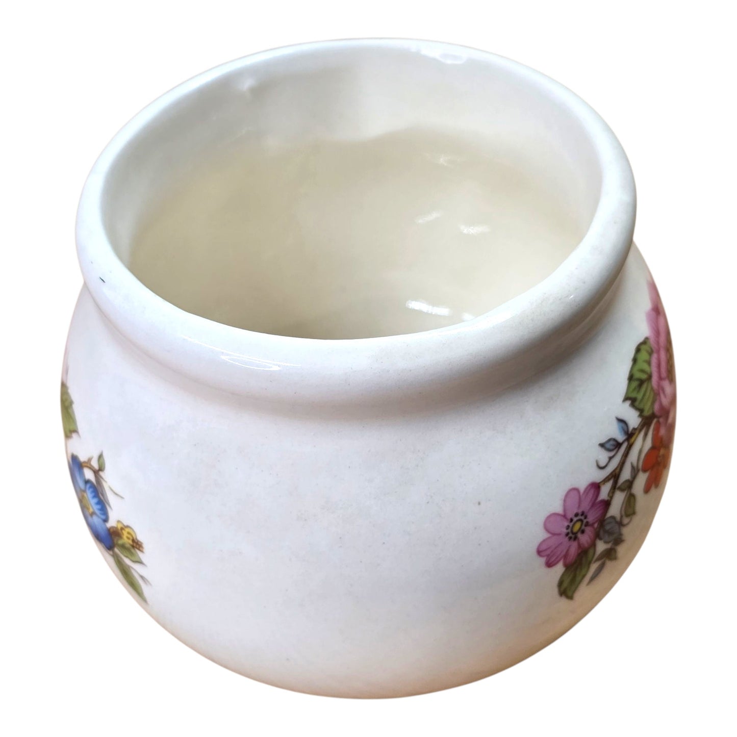 Vintage Sirius Enterprises 1985 Collector Pottery Small Bowl With Flowers