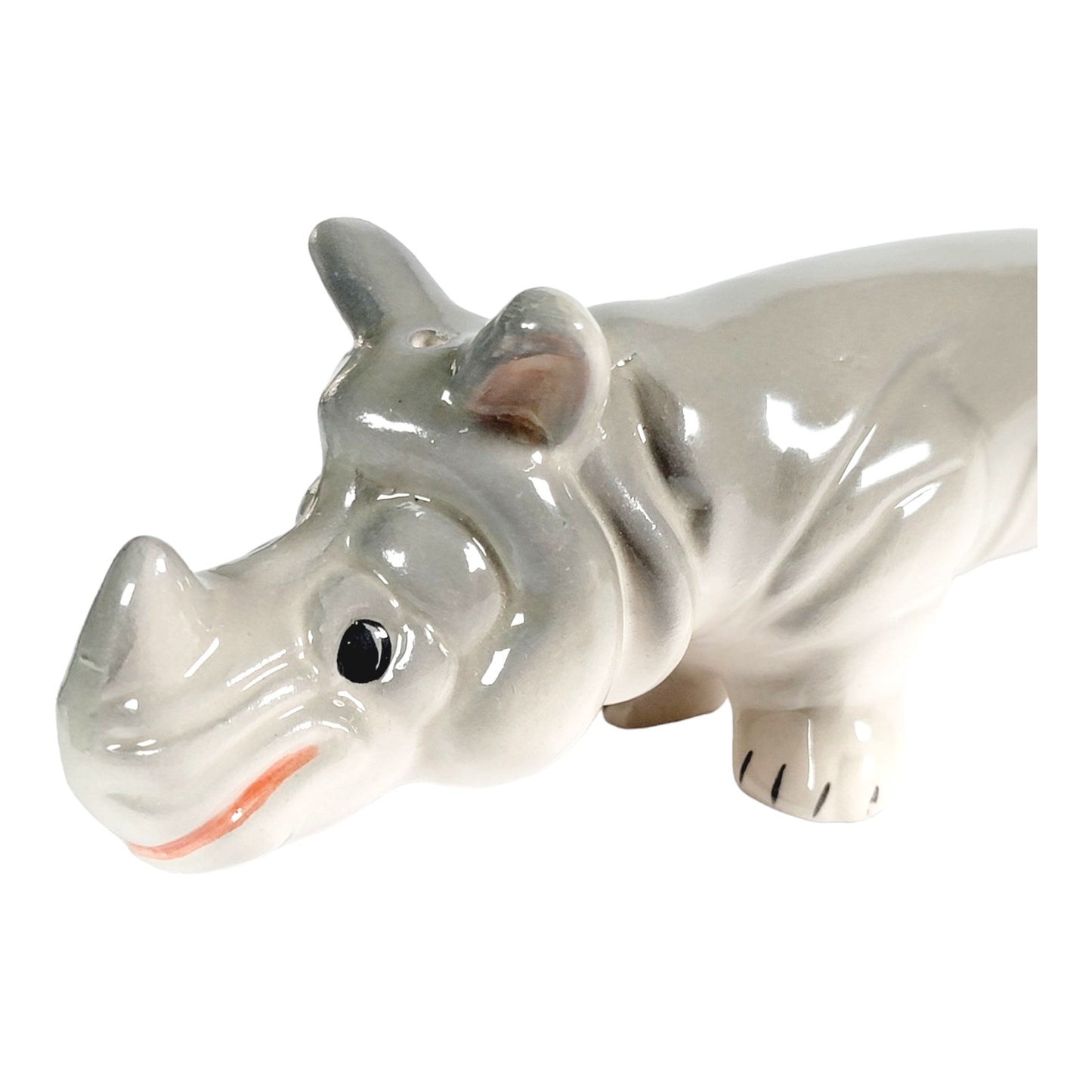 Vintage Long Rhino Double Sided Salt & Pepper by Sarsaparilla Deco Designs, 1989 Five and Dime Inc.