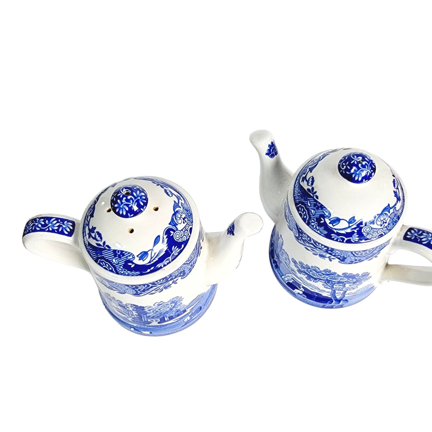 Spode Teacup Salt & Pepper Shakers, Italian Spode Design, Made in England