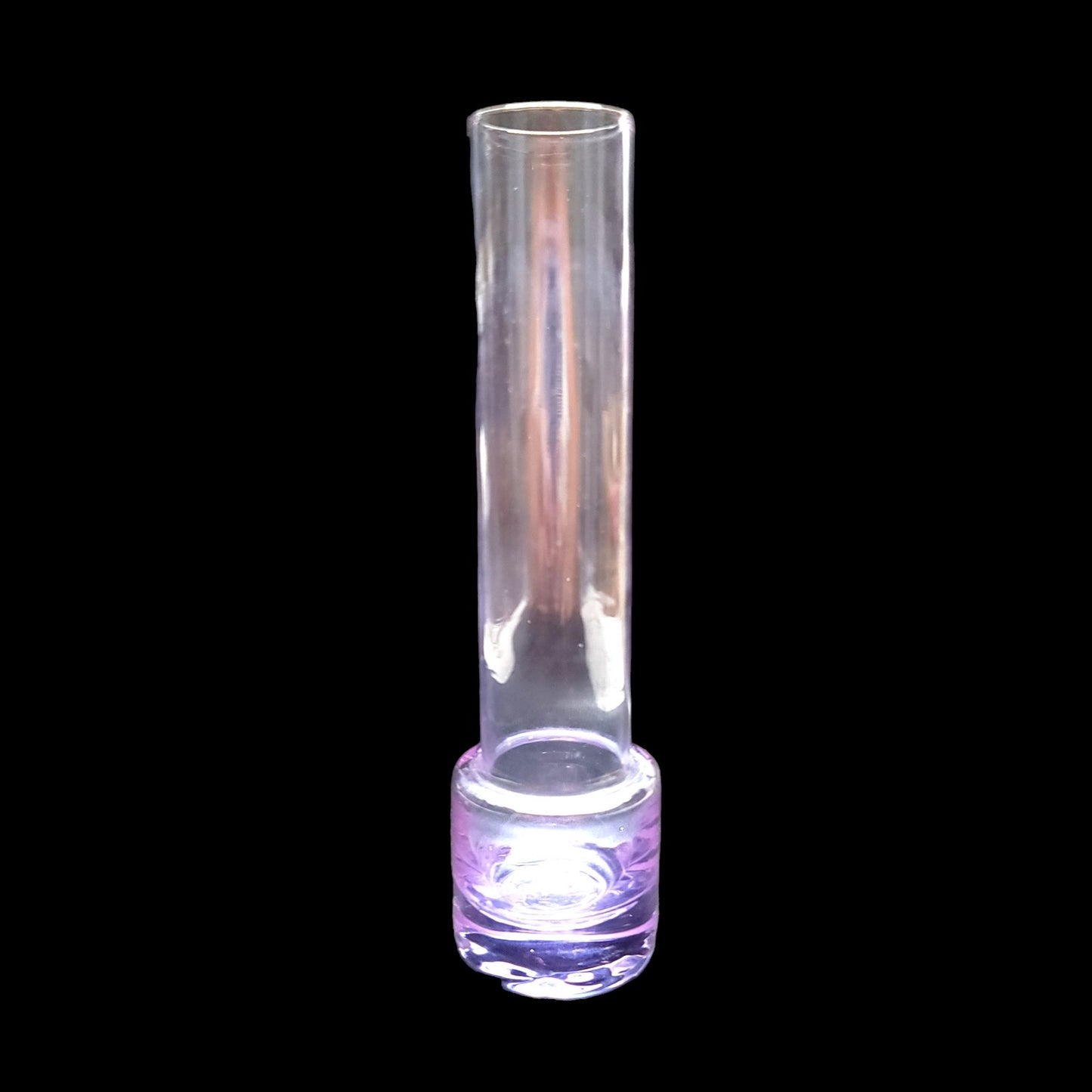 Thin Glass Bud Vase, 6" Purple Glass