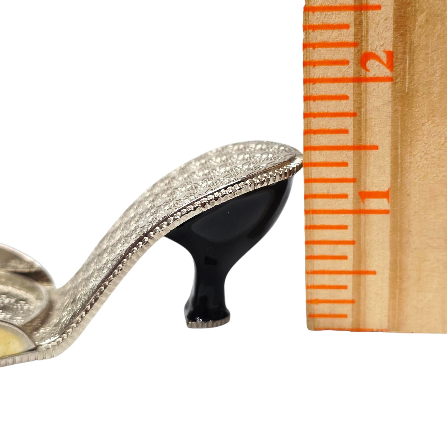 PartyLite Audrey High Heel Shoe Tealight Candle Holder Crystal Charm Valentine's