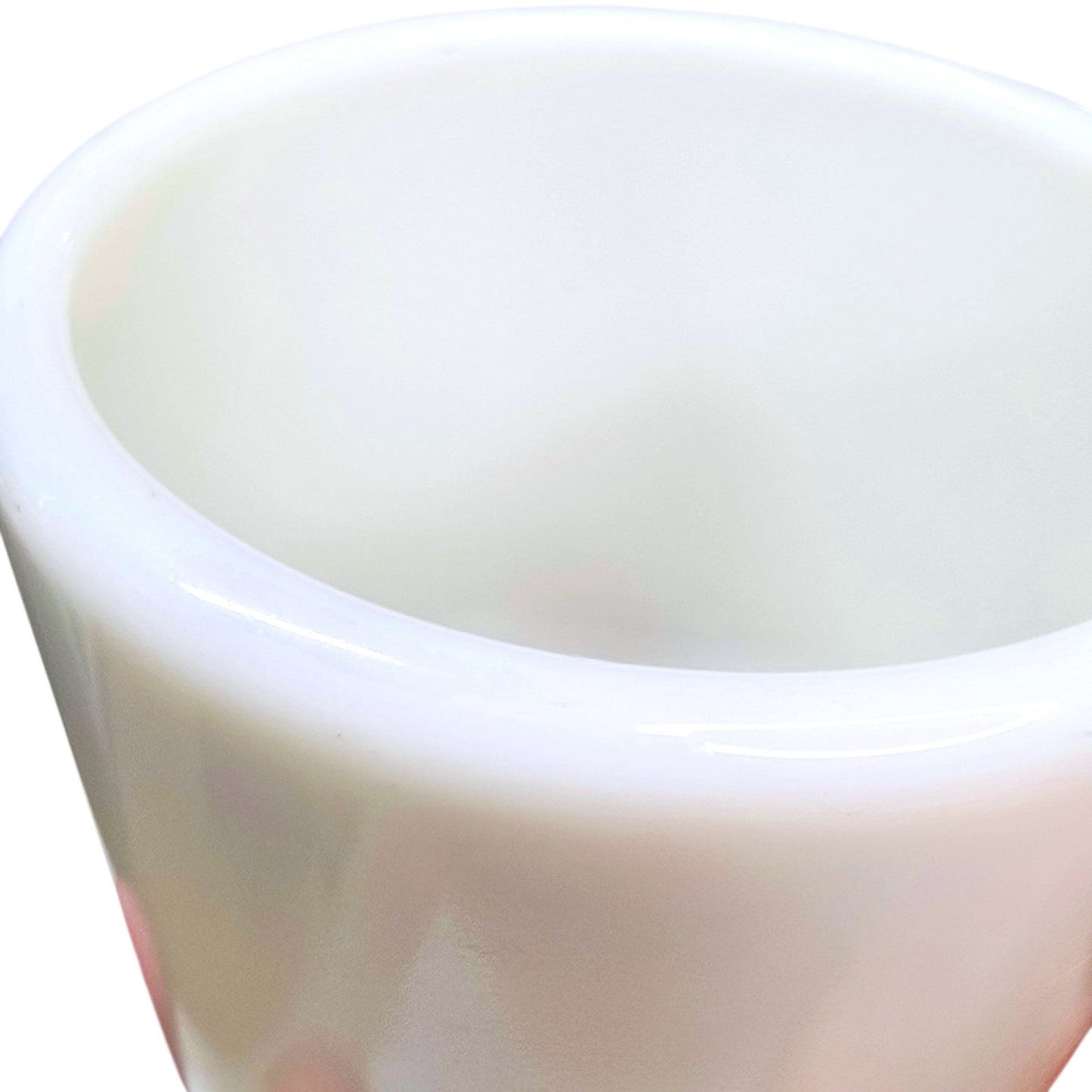 Corning USA Milk Glass Watchman's Navy Hand Warmer Cups Set of 2 No Handle Mug