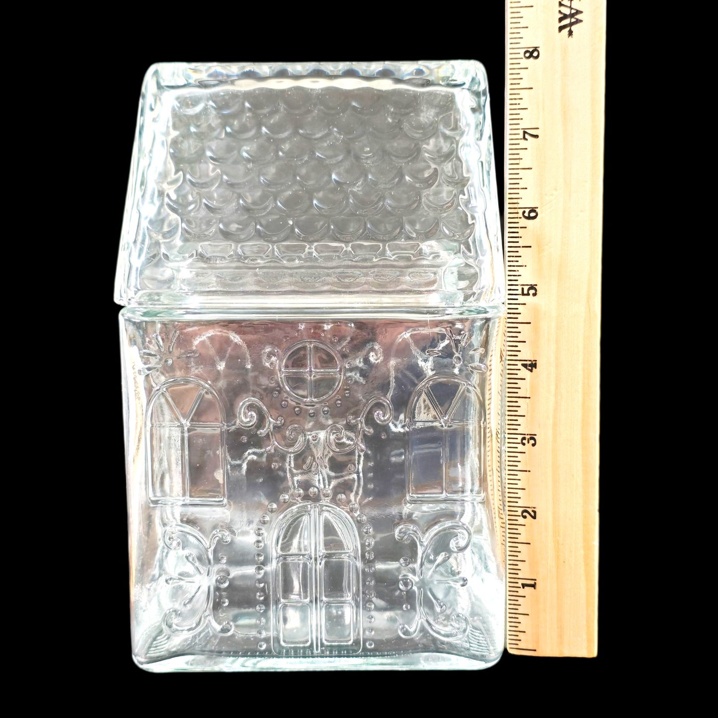 Glass House Cookie Jar Target Bullseye Playground Canister Gingerbread House