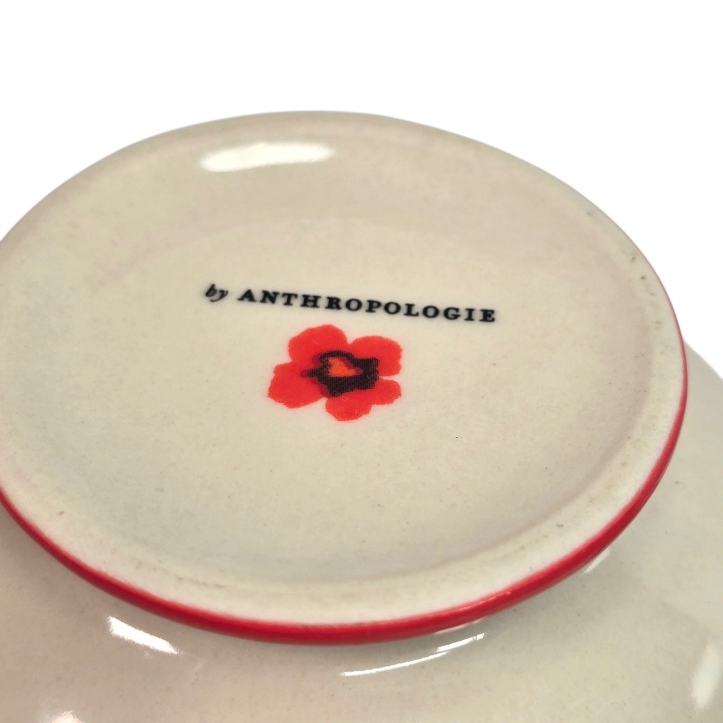 Anthropologie Teatime Monogram C Jumbo Tea Cup Coffee Mug Floral Ceramic Retired