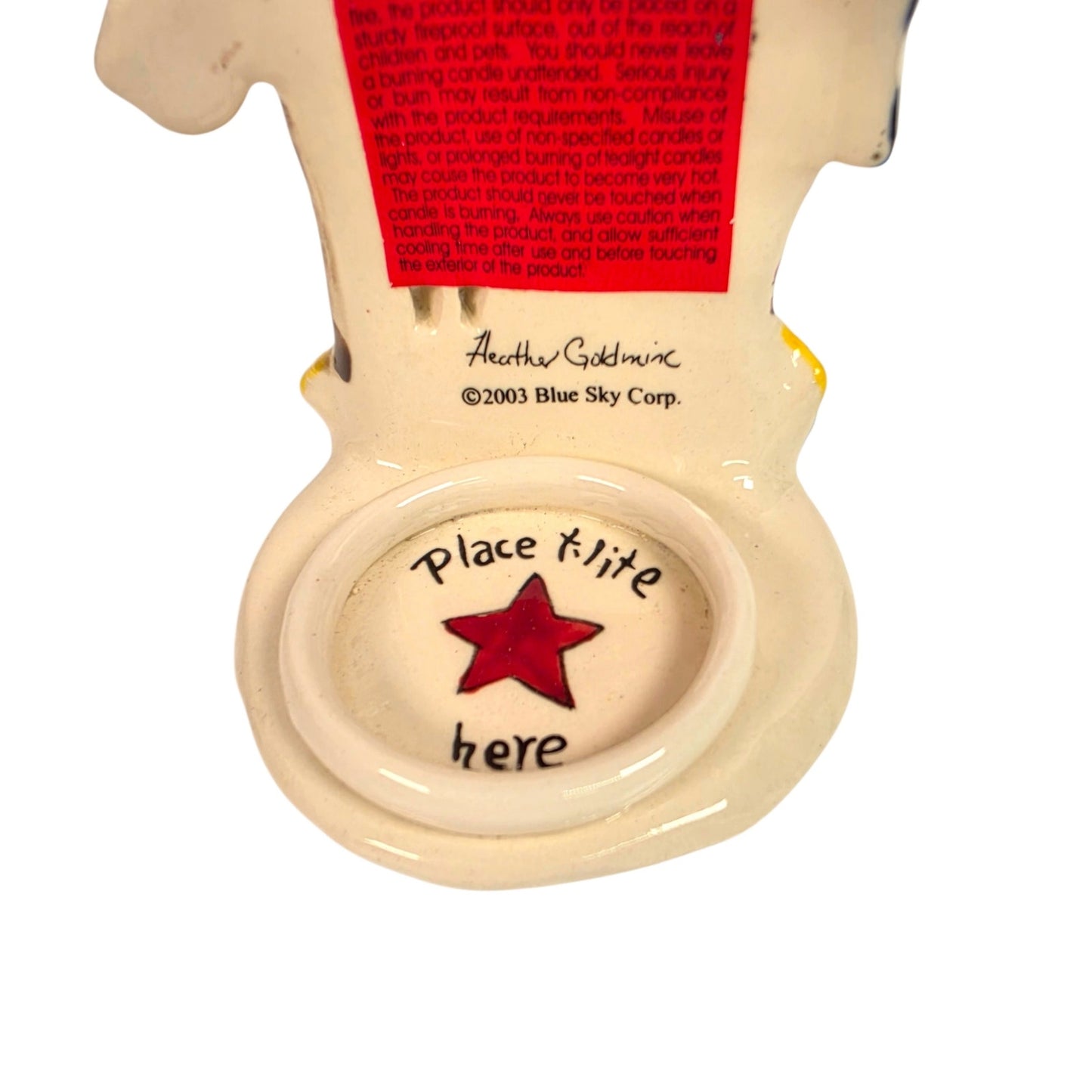 Blue Sky Clayworks Heather Goldminc Home Sweet Home Americana Tea Light House 03