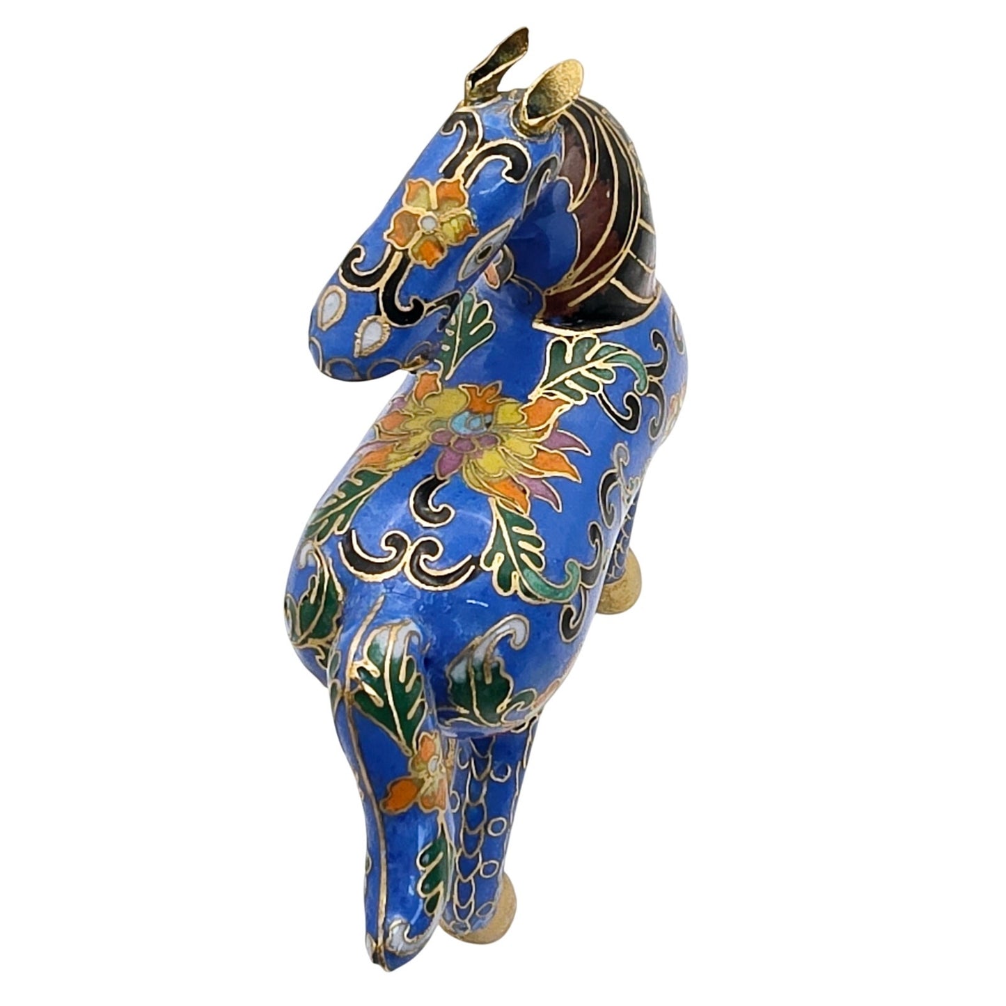 Vintage Cloisonne Horse Figurine Franklin Mint 1991 without Base